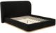 Coaster® Blaire Black Queen Upholstered Platform Panel Bed-0