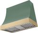 AGA Marquee 36" Mineral Green Wall Mounted Range Hood with Brushed Brass Trim-0