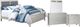 Signature Design by Ashley® Olivet 4-Piece Silver King Upholstered Panel Bed Set-0