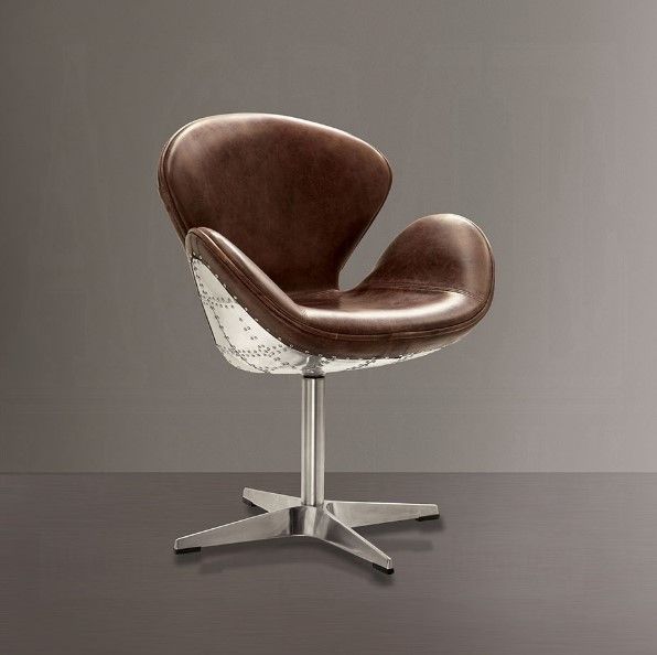 ACME Furniture Brancast Retro Brown Swivel Accent Chair-1