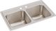 Elkay Lustertone® Classic Lustrous Satin 29" x 18" x 10" 2-Hole Equal Double Bowl Drop-In Sink-0