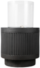A & B Home Black/Clear Ribbed Fountain-0
