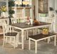 Signature Design by Ashley® Whitesburg 6 Piece Brown/Cottage White Dining Set-4