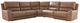 Signature Design by Ashley® DeepWakes 5-Piece Caramel Power Reclining Sectional-0