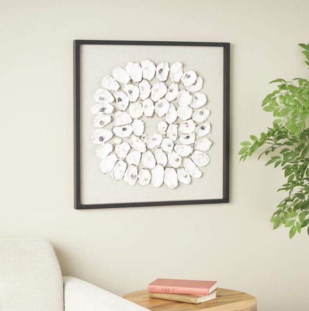 Deco Marche Cream 28" Shell Wall Decor-4