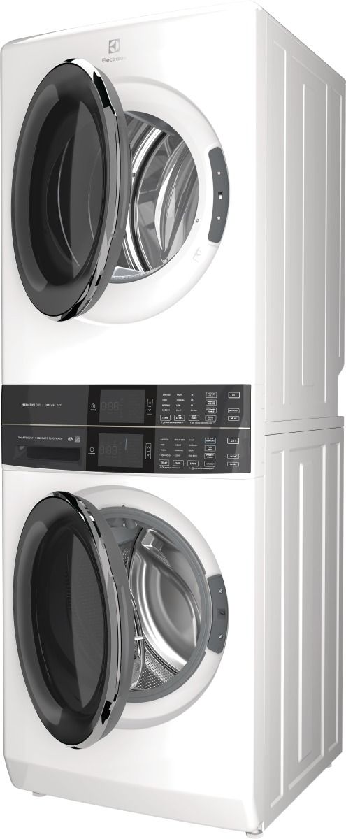 Electrolux 600 Series 4.5 Cu. Ft. Washer, 8.0 Cu. Ft. Electric Dryer White Stack Laundry-3