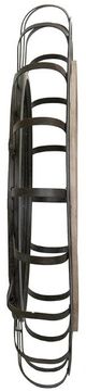 A & B Home Beige/Iron Wall Mirror-2