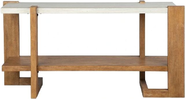 Magnussen Home® Carrington Honey Wheat Rectangular Sofa Table-1