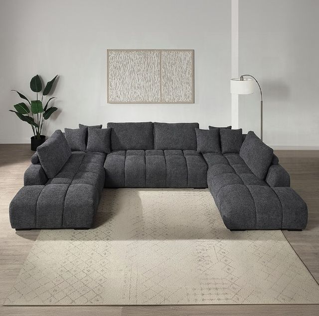 ACME Furniture Chosen 3-Piece Gray U-Shape Sectional-1
