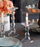 A & B Home Audrey Clear Medium Candlestick-5