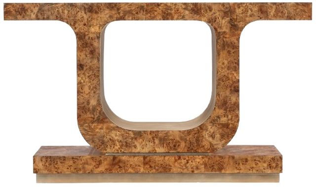 Hooker® Furniture Melange Burlesque Warm Golden Console Table with Gold Plynth  Base-2