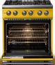 Viking® 5 Series 30" Daffodil Pro Style Dual Fuel (LP) Range with Polished Chrome Trim-1