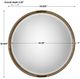 Uttermost® Finnick Antiqued Gold Leaf Round Mirror-2