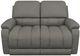 La-Z-Boy® Greyson Blue Gray Leather Manual Reclining Loveseat-1