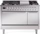 Ilve® Professional Plus II 48" Stainless Steel Pro Style Dual Fuel Range-0