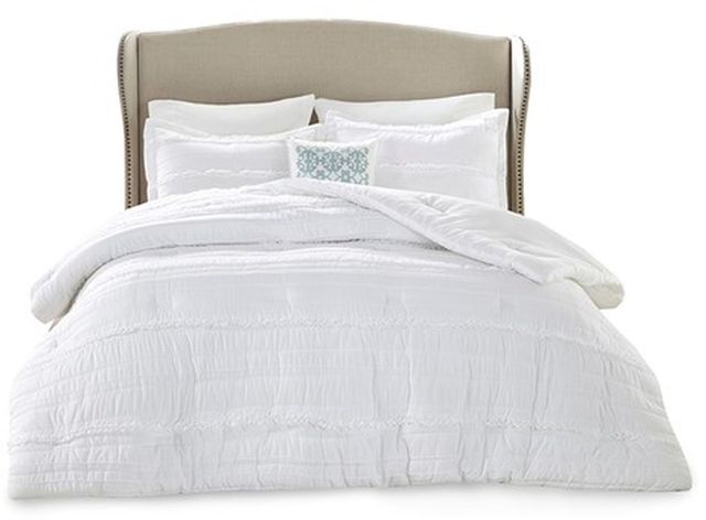 Olliix by Madison Park Celeste 5 Piece White California King Comforter Set-0