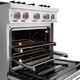ZLINE 30" 4.2 cu. ft. Dual Fuel Range with 4 Burner DuoPro™ Cooktop and Electric Convection Oven in Satin Stainless Steel-5