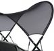Furniture of America® Sandor Black Fabric/Steel Outdoor Swing Chair-3