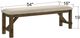 Crown Mark Broadmoor Beige/Brown Dining Bench-2