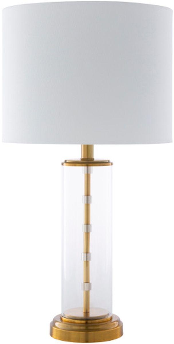 Surya Perdida Brass Two-Toned/White Lamp-0