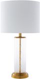 Surya Perdida Brass Two-Toned/White Lamp-0