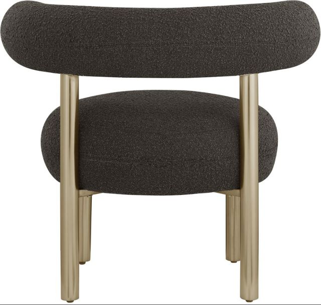 Meridian Furniture Bordeaux Brown/Brushed Brass Boucle Fabric Accent Chair-1