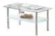 Titus Furniture T5610 Glass Top Coffee Table with Chrome Frame -0
