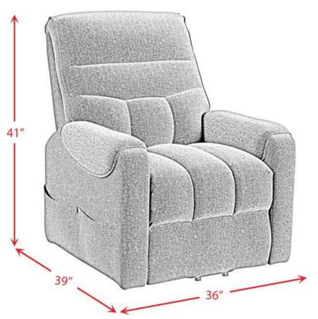 Elements International Desoto Sahara Black Power Lift Chair-2