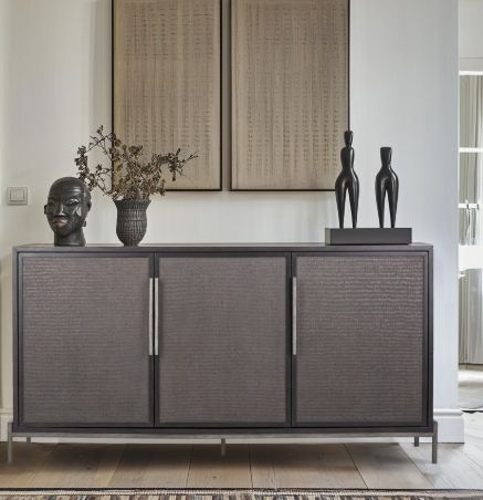 YHD Diego Dark Brown 3-Door Cabinet-1