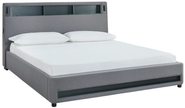 Signature Design by Ashley® Verishaw Gray California King Upholstered Panel Bed-0