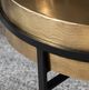 Crestview Collection Hudson Gold Cocktail Table with Black Base-4