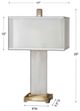 Uttermost® Athanas White Table Lamp-3