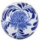 A & B Home 4-Piece Blue/White Decorative Spheres Set-4