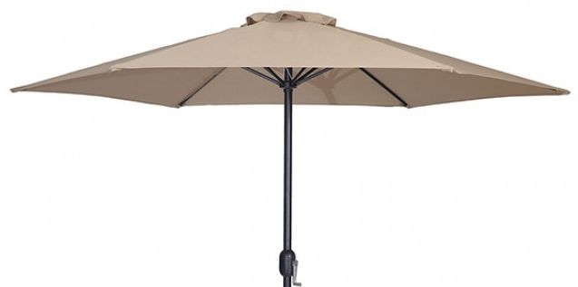 Furniture of America® Lali Beige Outdoor Umbrella with Base-2