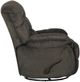 Catnapper® Daly Cobblestone Chaise Swivel Glider Recliner-4