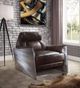 ACME Furniture Brancaster Aluminum/Espresso Leather Accent Chair-1