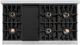 ZLINE Classic Autograph Edition 48" Stainless Steel Gas Rangetop with Matte Black Accents-2