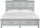 Magnussen Home® Glenbrook Pebble Complete King Panel Storage Bed-2