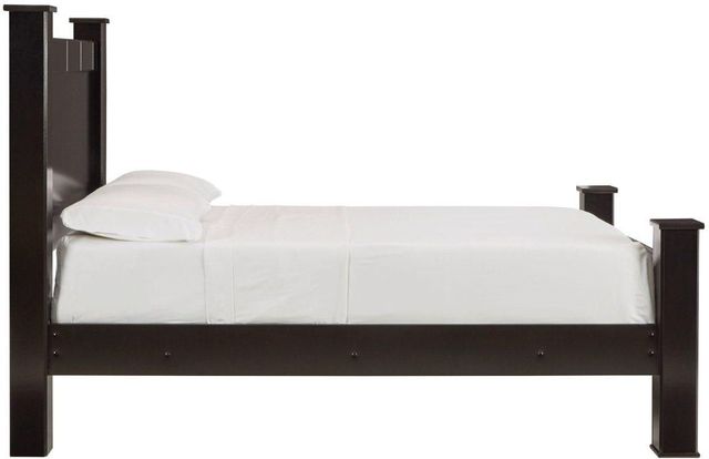 Signature Design by Ashley® Mirlotown Almost Black Queen Poster Bed-2