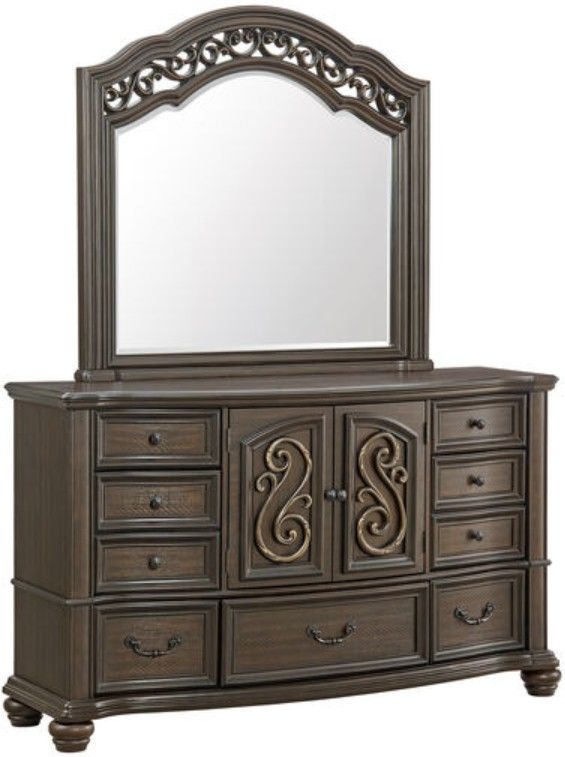 Elements International Brunswick Mahogany Brown Dresser and Mirror Set | LFD Home Furnishing | McAllen, Laredo, Brownsville, Rio Grande City, Eagle Pass, TX Elements International Brunswick Mahogany Brown Dresser and Mirror Set | LFD Home Furnishing | McAllen, Laredo, Brownsville, Rio Grande City, Eagle Pass, TX