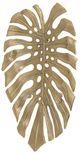 A & B Home  Gold Monstera Leaf-2