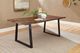 Coaster® Ditman Weathered Ash Dining Table with Black Base-2