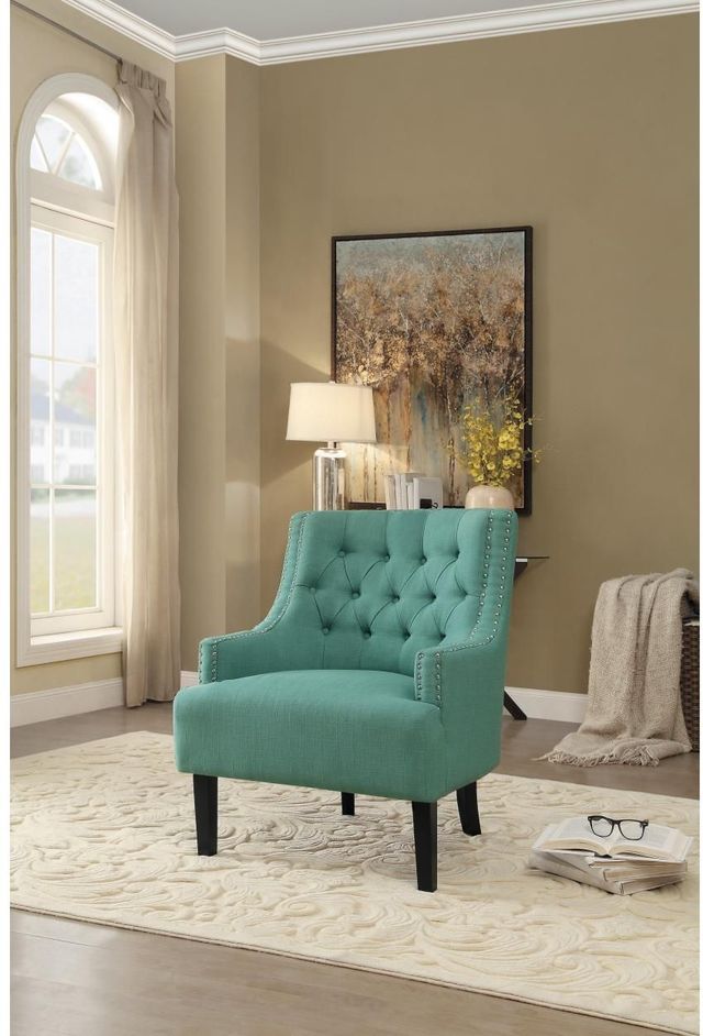 Mazin Furniture Charisma Teal Accent Chair-2