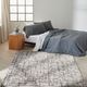 Nourison Home™ CK950 Rush Gray White 5'x7' Area Rug-1