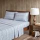 Olliix by Woolrich Flannel Blue Winter Frost California King Cotton Sheet Set-2
