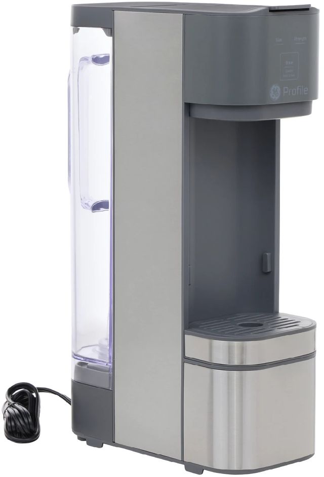 GE Profile™ Brewpal™ 17" Gray/Stainless Steel Coffee Maker-1
