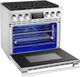SKS 36" Stainless Steel Smart Pro-Style Natural Gas Range with 6 Burners-4