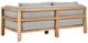 Classic Home Aston Gray/Natural Fabric Outdoor Sofa -3
