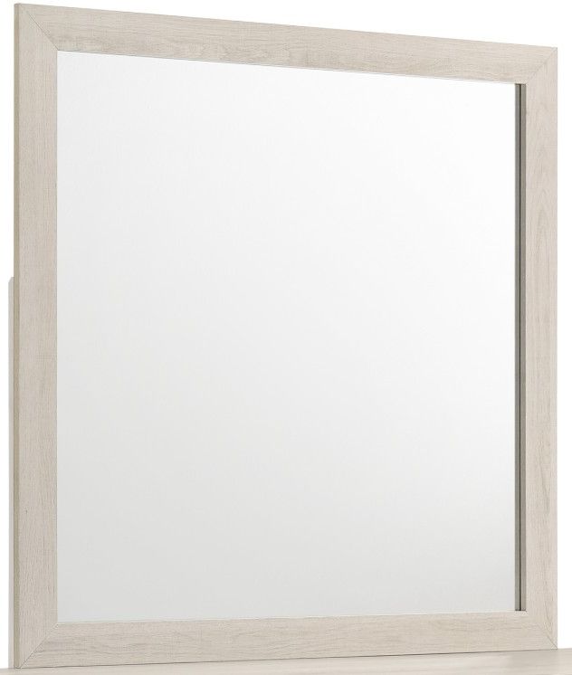 Crown Mark Atticus White Dresser Mirror-0