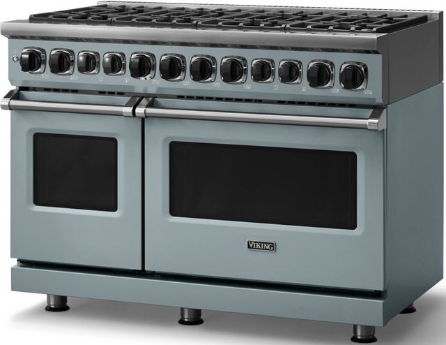 Viking® 7 Series 48'' November Sky Sealed Burner Pro Style Dual Fuel Range-3